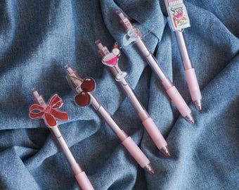 Customizable Stationery Bundle: Pen, Keychain, Stickers & Enamel Pin (PRE ORDER)