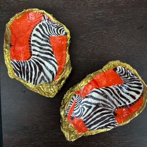 Wild For You Oyster Ring Dish, Animal Print Ring Dish, Handmade Jewelry Dish, Coastal Ring Dish, Wedding Ring Dish, Wedding Ring Dish, Engagement Ring Dish