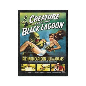 Creature From the Black Lagoon Movie Poster Microfiber Blanket