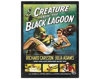 Creature From the Black Lagoon Movie Poster Microfiber Blanket