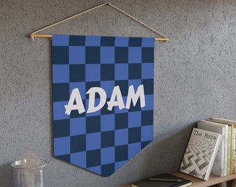Personalized Name Pennant - Custom Wall Hanging Art