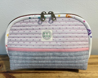 Pochette trapuntata con cerniera