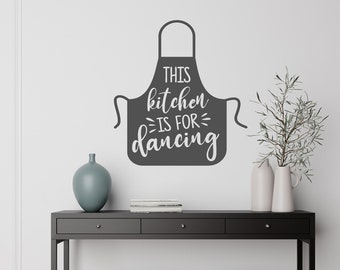 This Kitchen is for Dancing Wall Sticker, This Kitchen is for Dancing Wall Decal, Kitchen Dancing Decal, Kitchen Dancing Wall Decor, Dancing