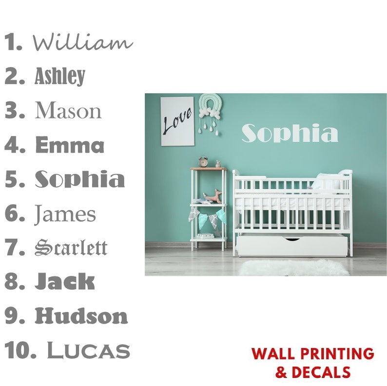 Name Decals, Vinyl Decals, Custom Name Sticker, Personalized Name Decal