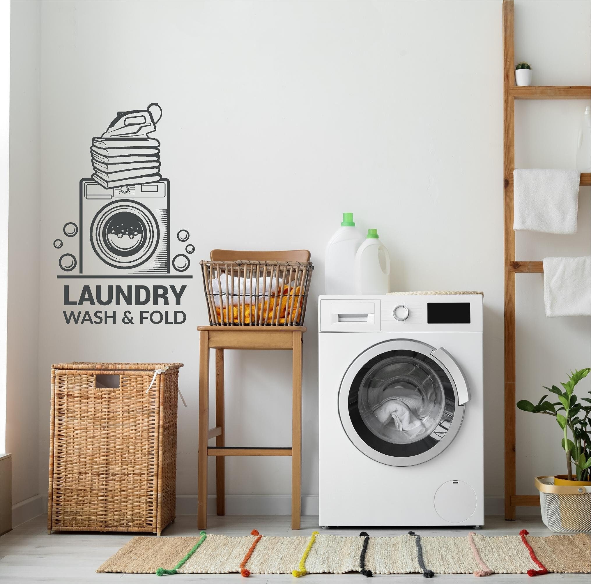 Laundry Decal, Laundry Quote Decal, Laundry Decor, Laundry Room Quote ...