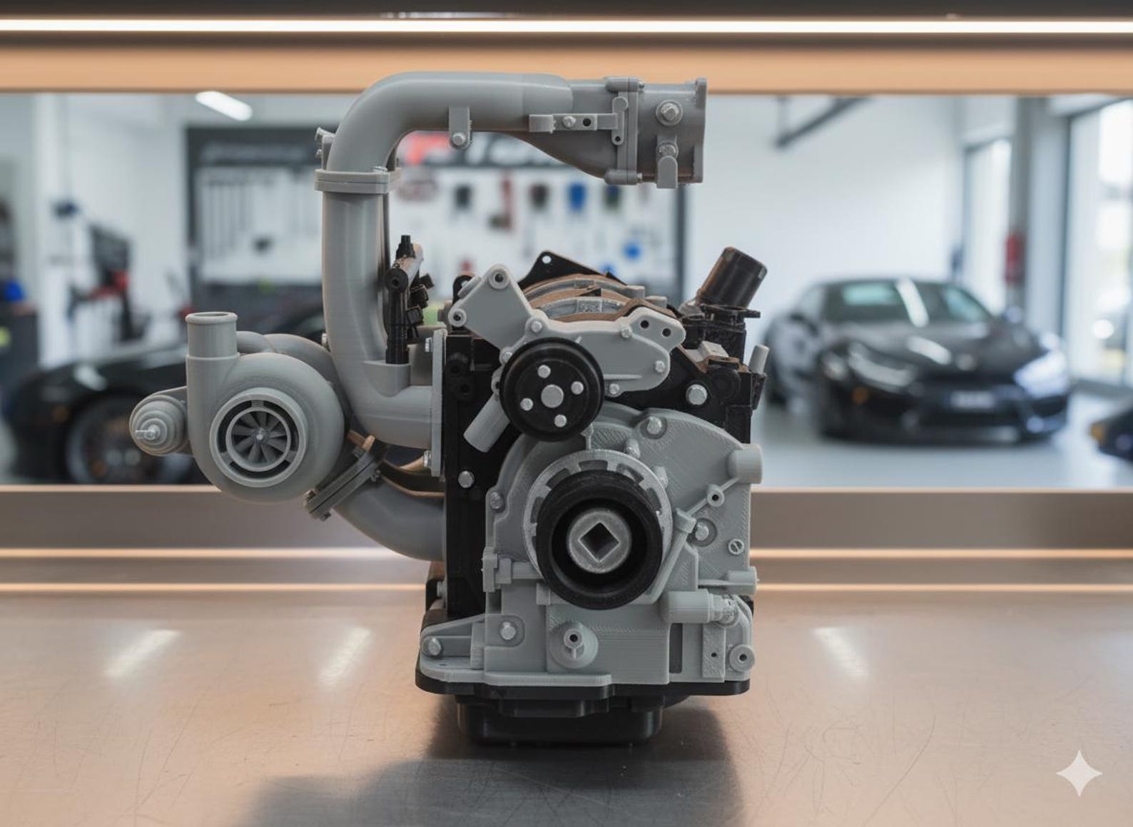 Mazda RX7 13B Model Engine FDM 3D Printed Built and With Stand Vroom ...