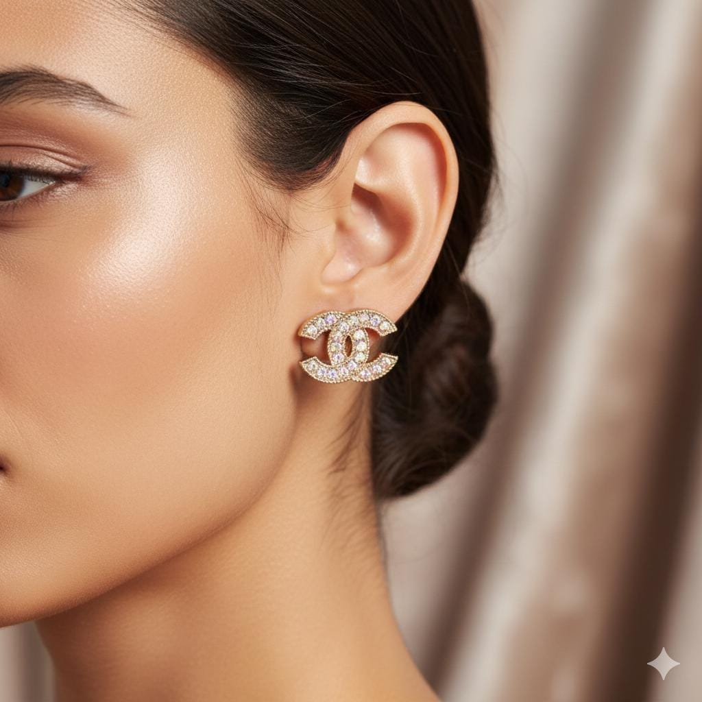 Double C Chanel Earrings - Etsy