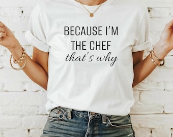 Camiseta divertida de chef, camiseta de chef, regalo culinario, humor de chef, amante de la cocina, regalo de chef