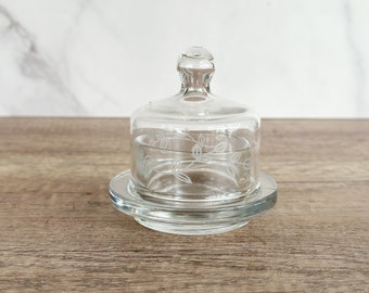 Princess House Heritage Butter Dish - Vintage Etched Butter Dish