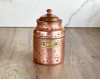 Copper Tea Canister - Vintage Copper Canister