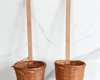Hanging Wicker Baskets, Set of 2