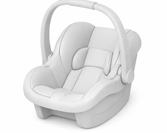 Dollhouse Baby car seat STL File | 1:12 Scale Nursery Decor (Digital Download)