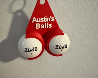 Personalized 3D Printed Golf Ball Holder | Funny Golf Gift