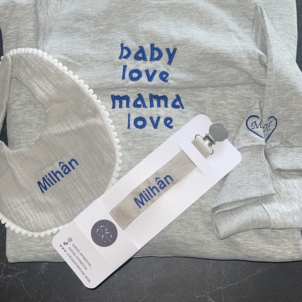 Sweat pull maman + enfant personnalisé