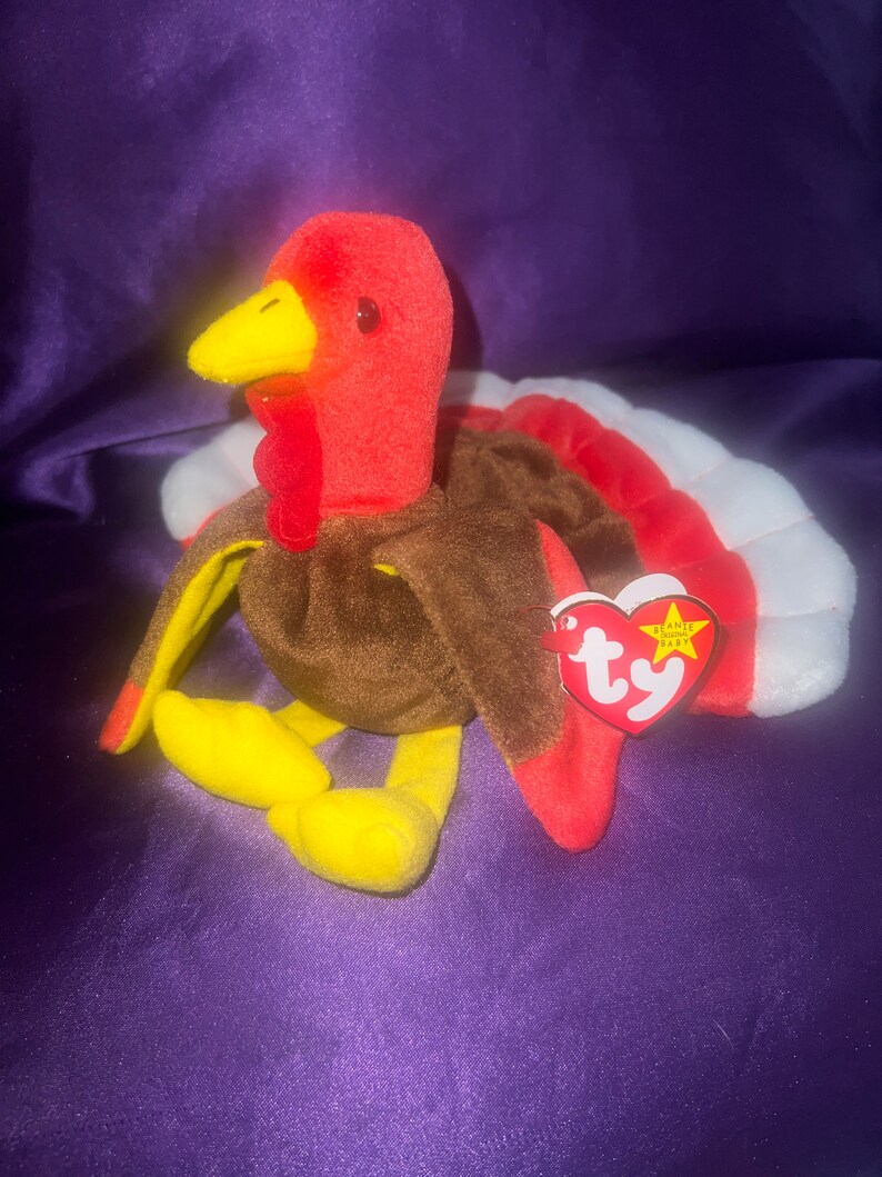 Gobbles Ty Beanie Baby Tag With Errors 1996 Turkey Original RARE - Etsy