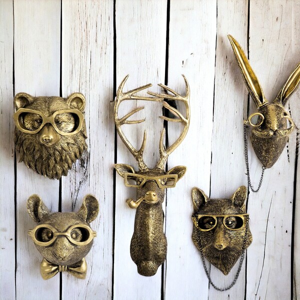 Antique Animal Wall Decor Etsy UK