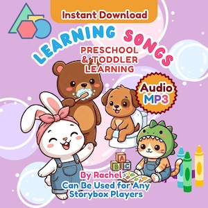 MP3 Audio Kids | Toddler Learning Songs | Preschool Educational Audio for Yoto & Toniebox | Digital Download