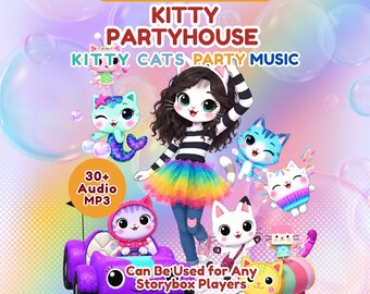Kinderlieder als MP3 | Kitty Partyhouse Audio-Song, Kinderpartymusik, Katzenlieder als digitaler Download, Player-kompatibel
