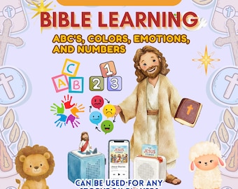 Christian Bible Audio MP3 for Kids | Homeschool ABCs Colors Emotions| Digital Download