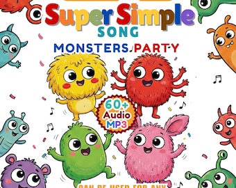 Super Einfache Monster-Songs | Kids Audio für Storybox |  MP3 Dateien Musik für Yoto & Toniebox