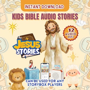 Audio MP3 Enfants | Histoires de Jésus Chansons bibliques pour enfants | MP3 pour Yoto et Toniebox | Téléchargement numérique