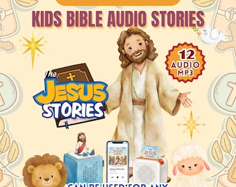 MP3 Audio Kids | Jesus Stories Kids Bible Songs | MP3s for Yoto & Toniebox | Digital Download