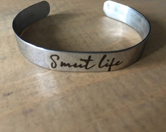 Smut life stainless steel cuff bracelet, bookish, book lover, bookstagram, booktok