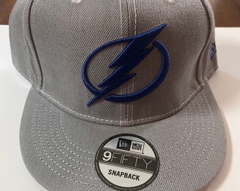 Cappello grigio Tampa Bay Lightning nuovo SnapBack.