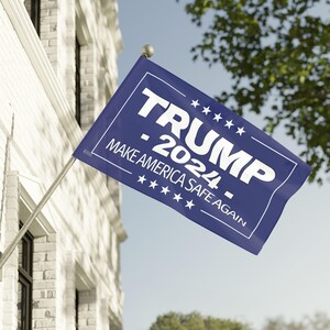 Bandeira TRUMP Torne a América segura novamente Bandeira Trump 2024 Apoio Trump Bandeira Trump para o presidente 2024 bandeira