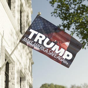 Bandeira TRUMP Torne a América segura novamente Bandeira Trump 2024 Apoio Trump Bandeira Trump para o presidente 2024 bandeira