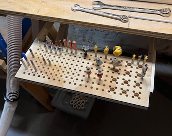 Plateau pour embouts de routeur - téléchargement numérique CNC - fichiers CRV, C2D et SVG