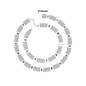 Cribbage Board Circular Template - Digital Download - SVG & PDF