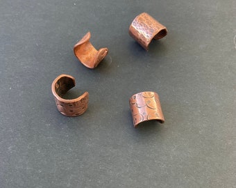 Copper ear cuffs