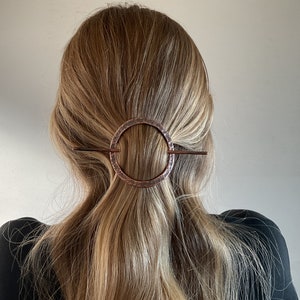 Hair accessory, hair accessory , hammered, minimal hair clip, vintage patina / recycled copper