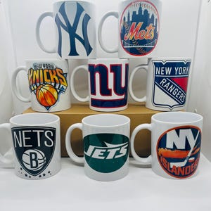 New York sports teams “dripping colors” custom collectible - New York sports teams  11oz  mug