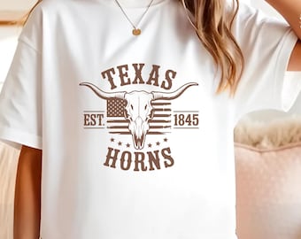Texas Horns SVG: Howdy Cowgirl Design (Digital Download)