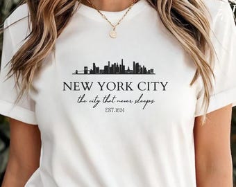 NYC Skyline Svg, New York Png, Silhouette Clipart (Digital Download)