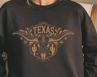 Texas Longhorn SVG: Western Cowgirl Design (Digital Files)