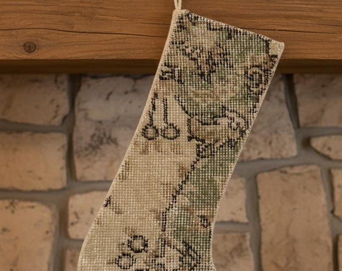Vintage Kilim Christmas Stocking 18x13 inch