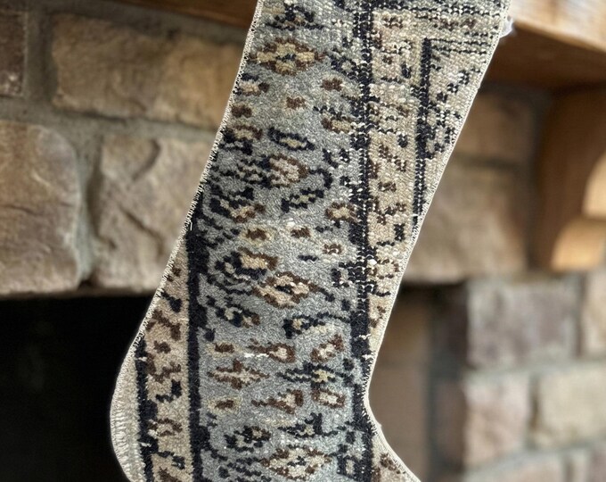 Vintage Kilim Christmas Stocking 18x13 inch