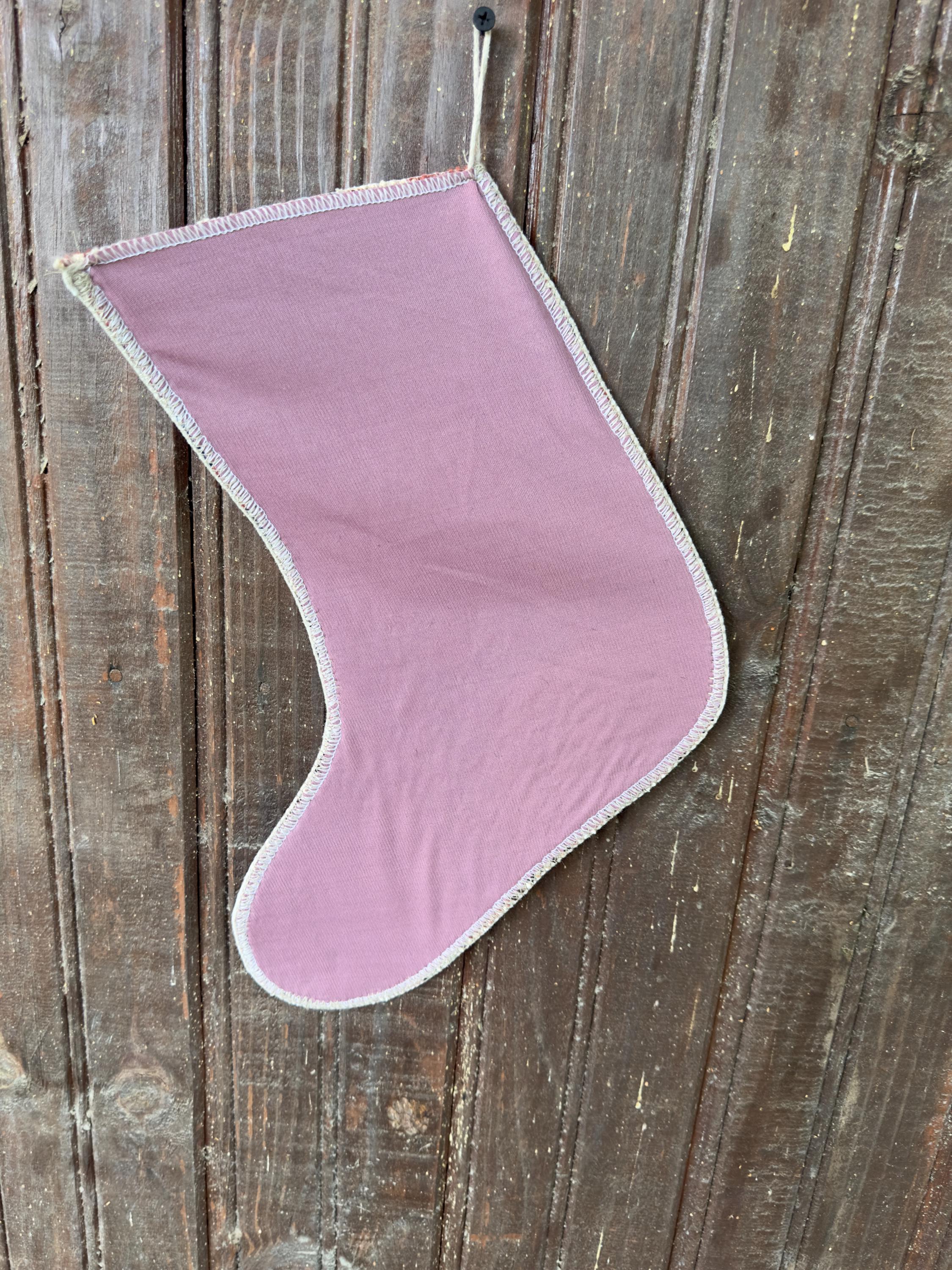 Vintage Turkish Rug Christmas Stocking, Terracotta Navy Sage Floral, Cream Pink Teal, 12.2x11.8 in – view 7