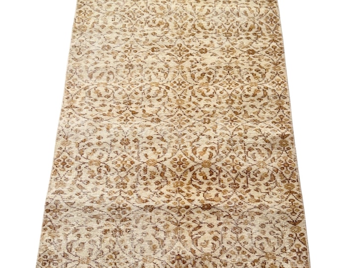 Vintage Turkish Oushak Wool Handmade Oriental Area Rug Home Decor Livingroom Kitchen Entry Bedroom