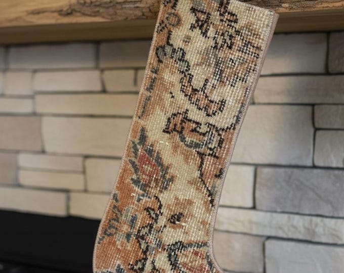 Vintage Kilim Christmas Stocking 18x12 inch