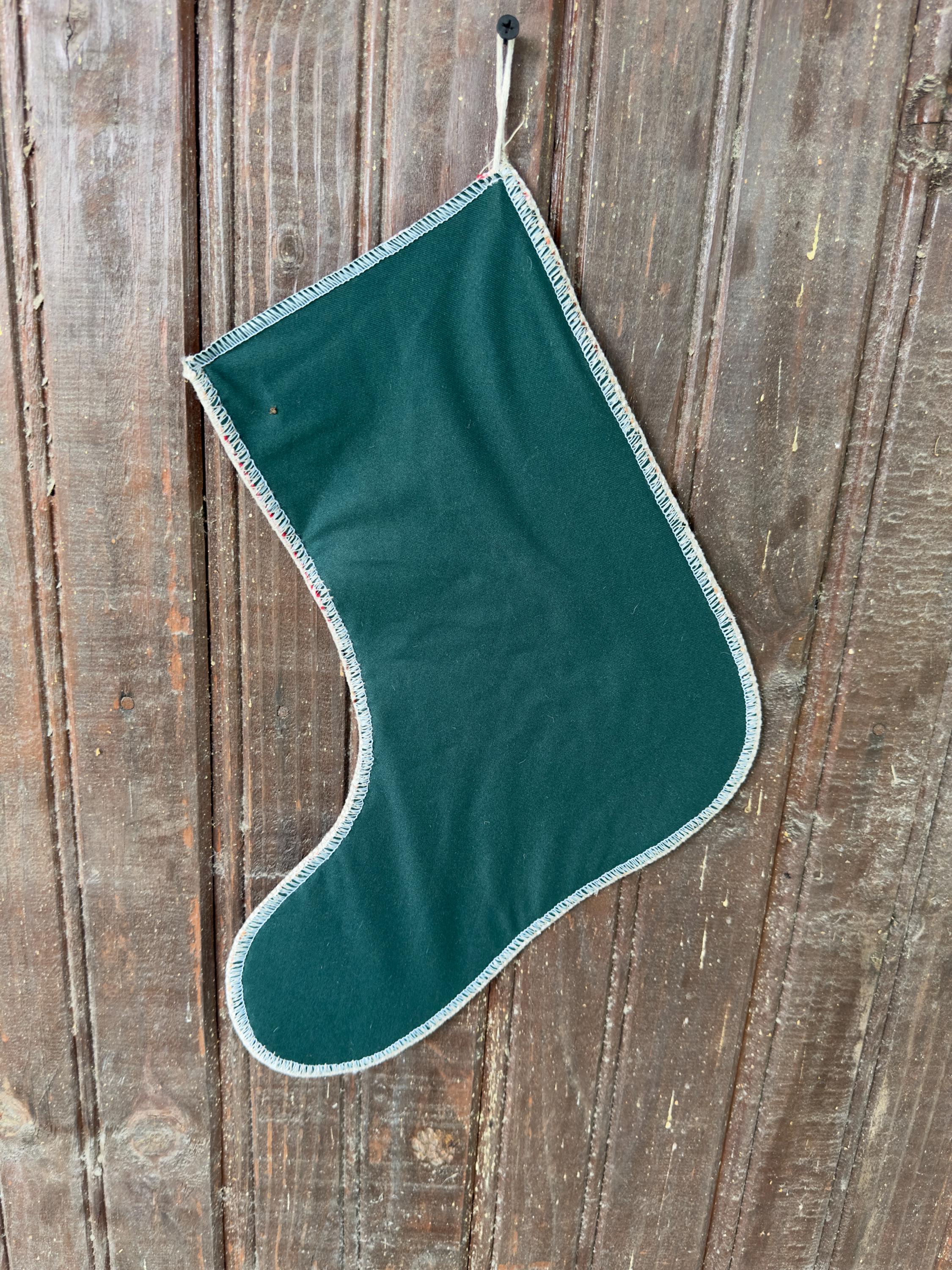 Vintage Turkish Rug Christmas Stocking, Earthy Red Rust Brown, Cream Peach Orange, 11.8x12.2 in – view 7