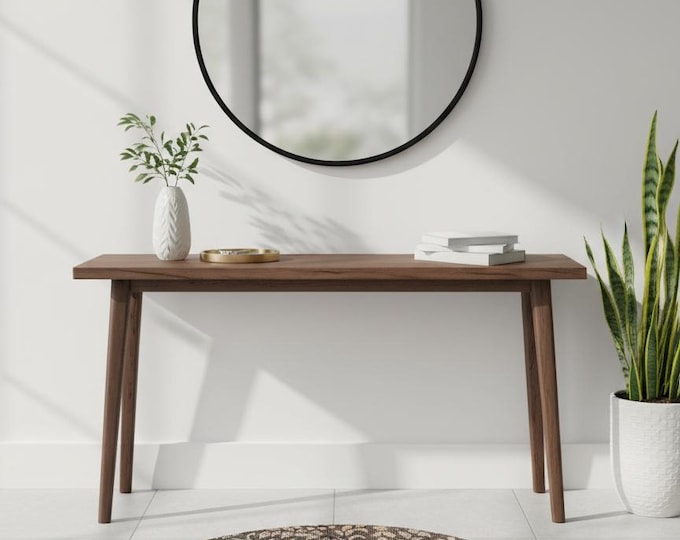 Brown Green Vintage Semicircle Rug – 49x84 cm