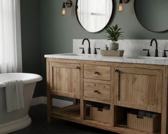 50x84 cm (1.6x2.7 ft) Semicircle Turkish Rug – Red, Navy, Orange & Green Vintage Half-Moon Mat, Recycled Wool, Handwoven Accent