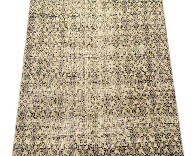 Vintage Turkish Oushak Wool Handmade Oriental Area Rug Home Decor Livingroom Kitchen Entry Bedroom