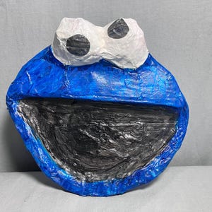 Paper Mache Wall Art Cookie Monster