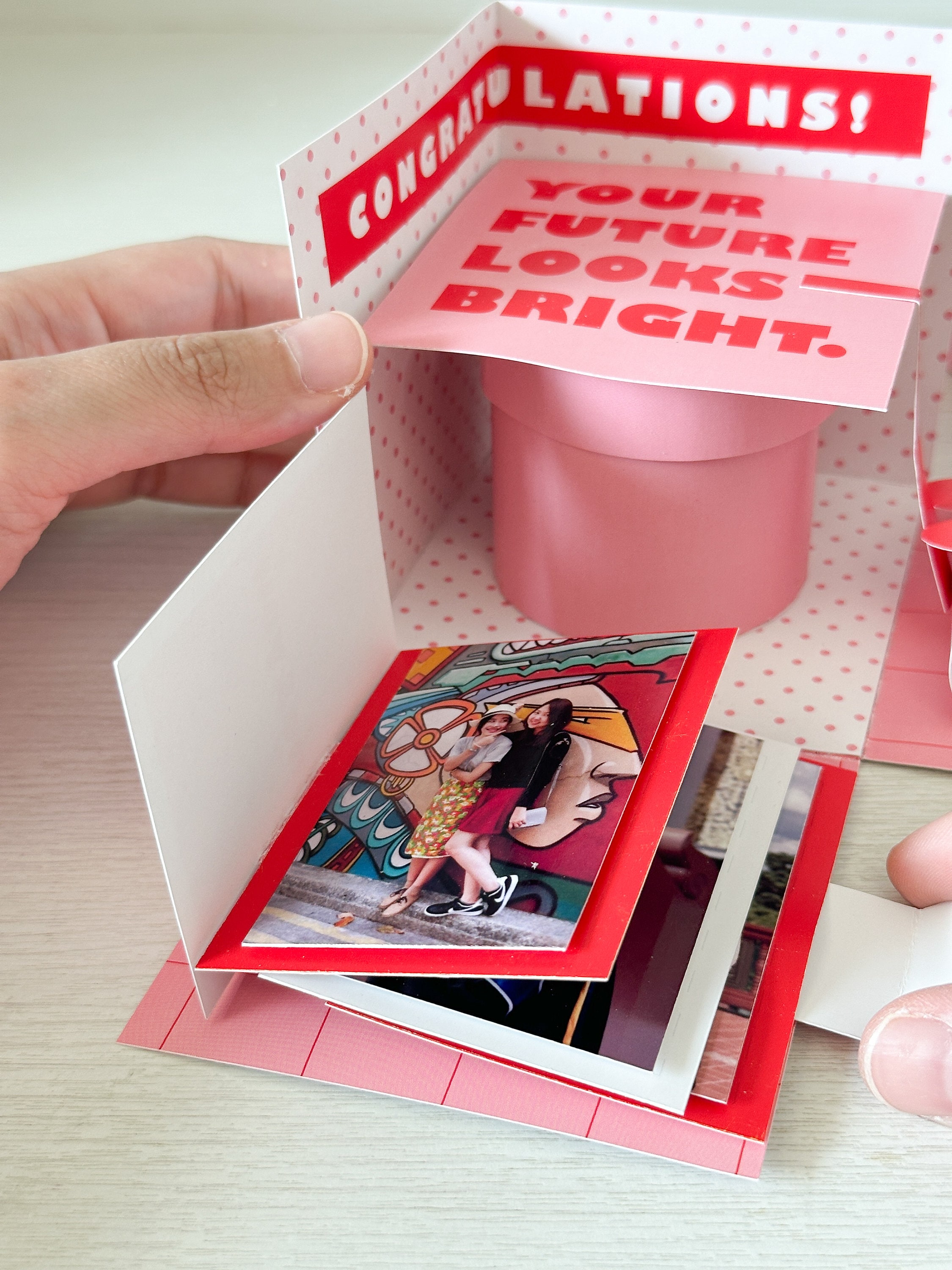 Graduations Exploding Gift Box Printable Template for DIY Project ...
