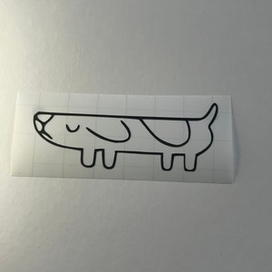 Bluey Long Dog - Car Decal Sticker